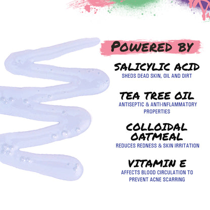HipHop Body Wax Strips (Aloe Vera, 8 Strips) + Anti-Acne Body Cleanser (Salicylic Acid, 200 ml)