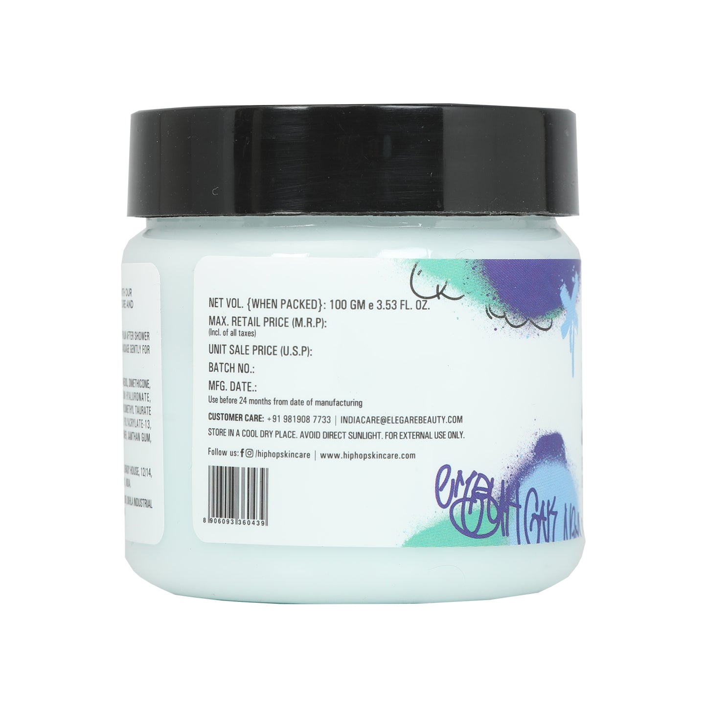 HipHop Blackhead Remover Nose Strips for Women (Activated Charcoal, 10 Strips) + Brightening Body Yogurt (100 gm)