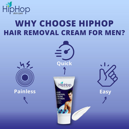 HipHop Hair Removal Cream With Aloe Vera for Men