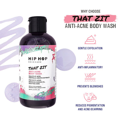 HipHop Anti-Acne Body Wash with Salicylic Acid (200 ml)