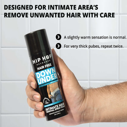HipHop Skincare Intimate Hair Removal Spray Foam Men 200ML
