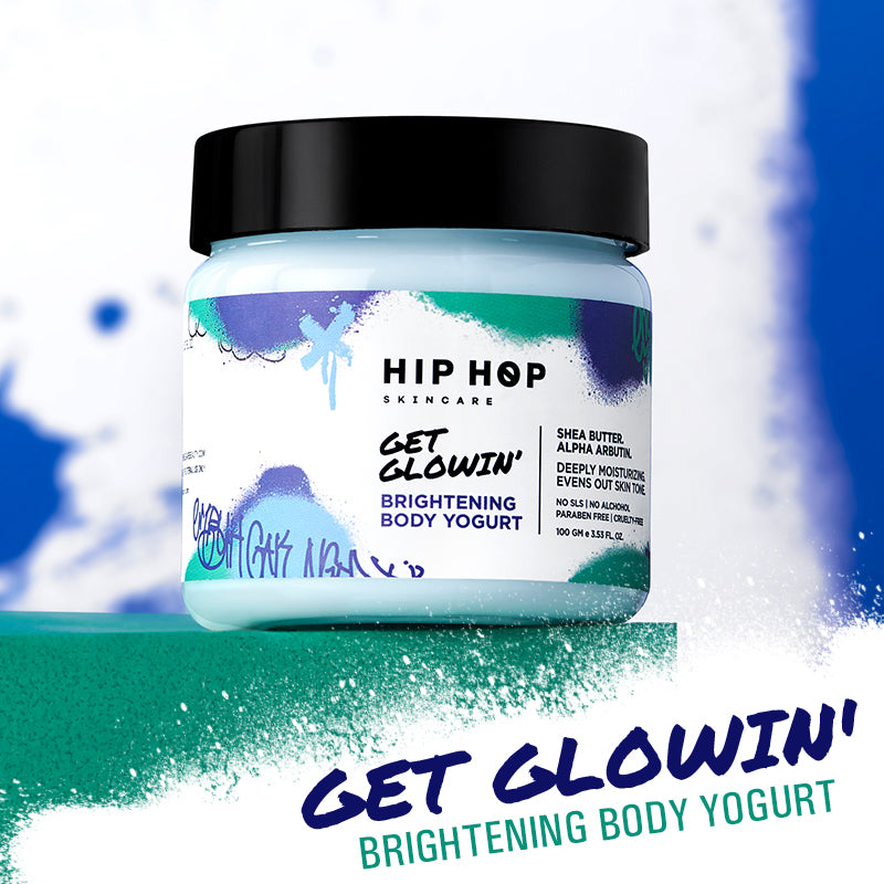 HipHop Bikini & Underarm Wax Strips (Argan Oil, 12 Strips) + Brightening Body Yogurt (100 gm)