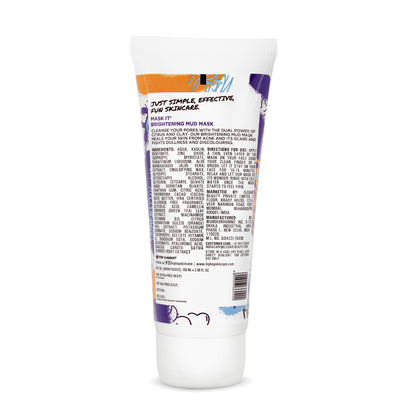 HipHop Body Wax Strips (Aloe Vera, 8 Strips) + Brightening Mud/Face Mask (Orange Peel Extract, 100 ml)
