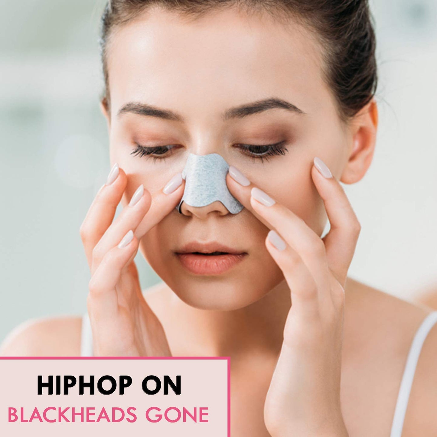 HipHop Blackhead Remover Nose Strips for Women (Activated Charcoal, 6 Strips) + Instant Makeup Remover Wipes (Micellar water, 30 Wipes)