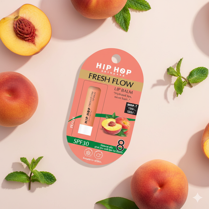 HipHop Skincare Fresh Flow Lip Balm SPF 30 | Hydrated Lips, Never Basic | Natural Oils | Soft & Moisturized Lips | Suitable for All Skin Types