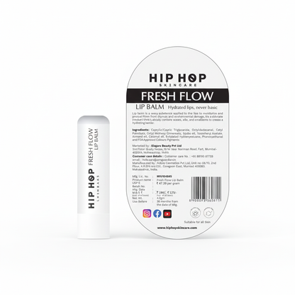 HipHop Skincare Fresh Flow Lip Balm SPF 30 | Hydrated Lips, Never Basic | Natural Oils | Soft & Moisturized Lips | Suitable for All Skin Types