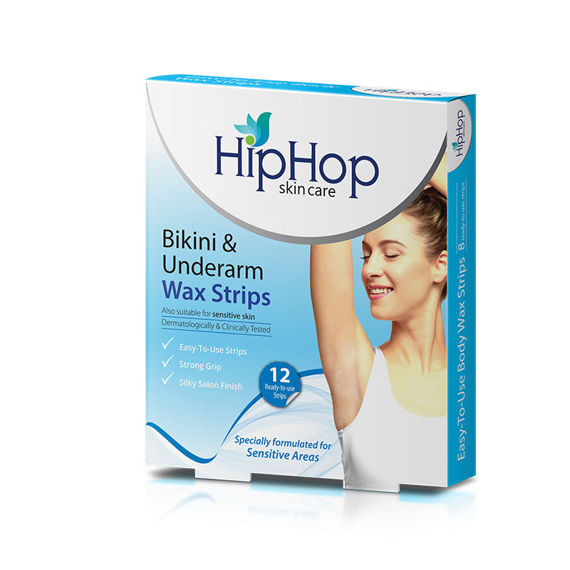 HipHop Bikini & Underarm Wax Strips With Argan Oil (12 Strips)