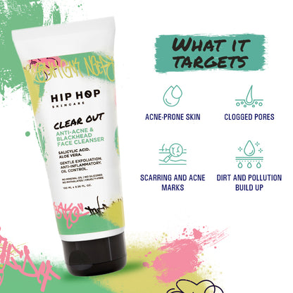 HipHop Anti-Acne Face Cleanser with Salicylic Acid (100 ml)
