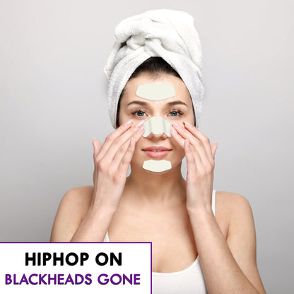 HipHop T-Zone Strips for Blackhead Removal With Activated Charcoal (12 Strips)